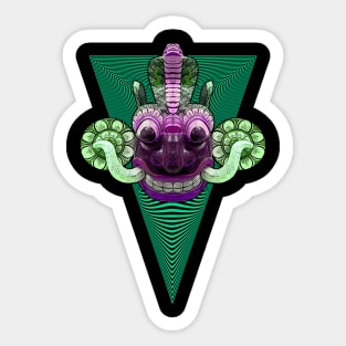 EYECHO Sri Lanka Neon Green Devil Yaka Mask (Yaka, Raaksha) Sticker